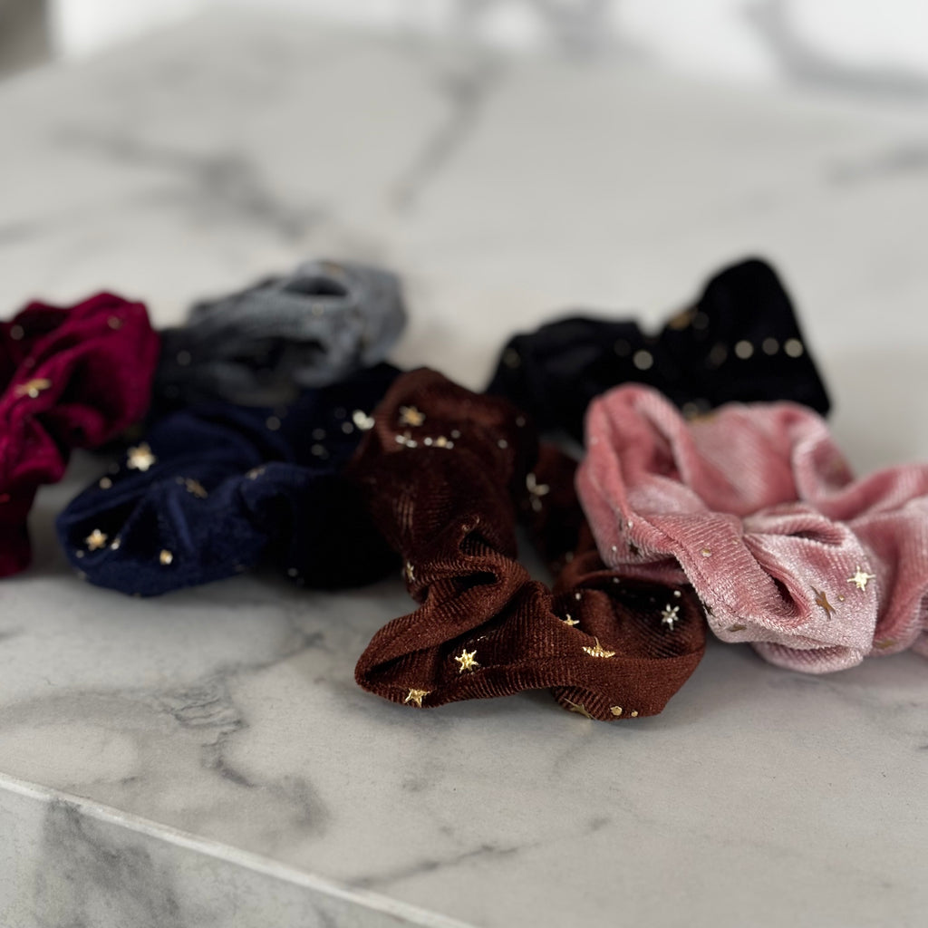 Velvet Starry Scrunchie