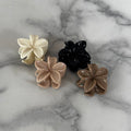 Mini Floral Clips X4 (cream nude brown)