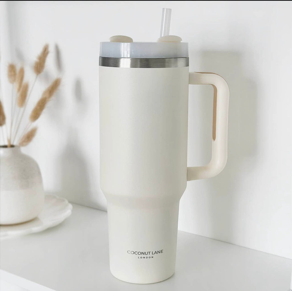 White Coconut Lane Flask