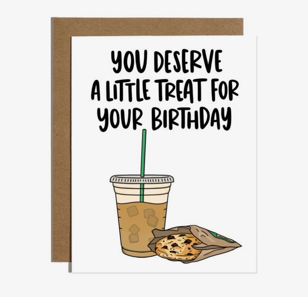 ‘You deserve a little treat for your birthday’ Card