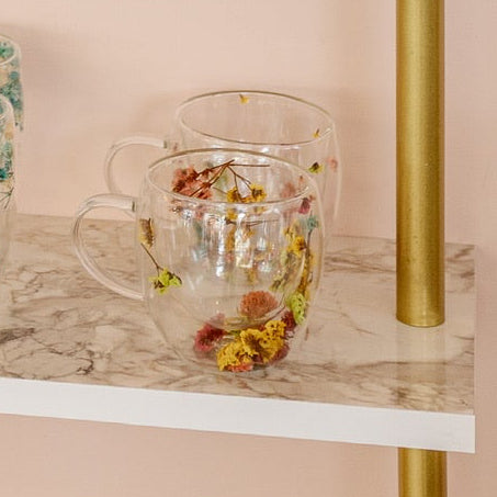 Floral Mug / rainbow