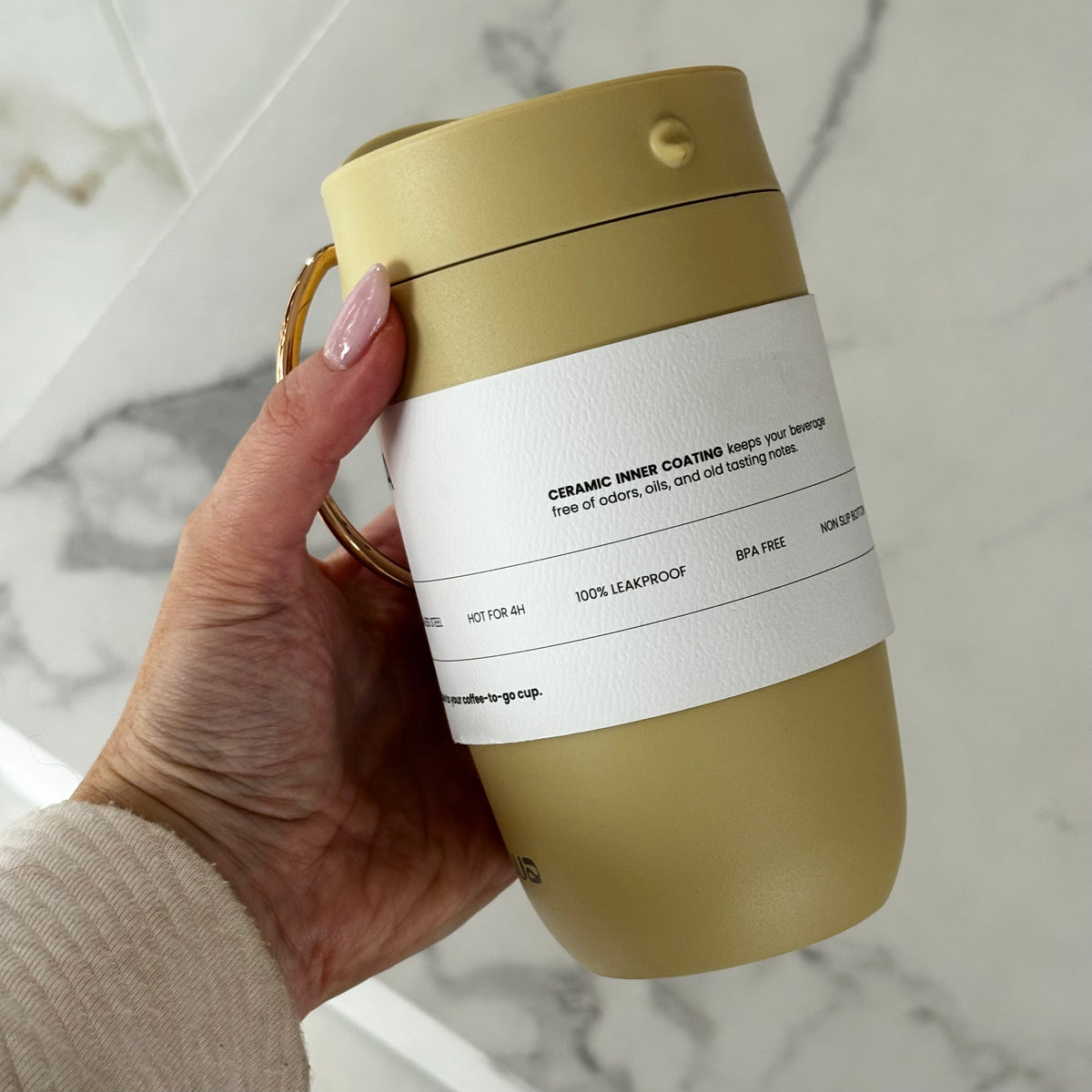 EQUA Coffee Cup/flask / Gold