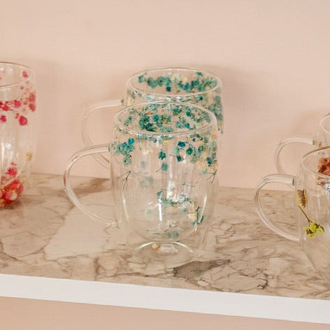 Floral Mug / blue