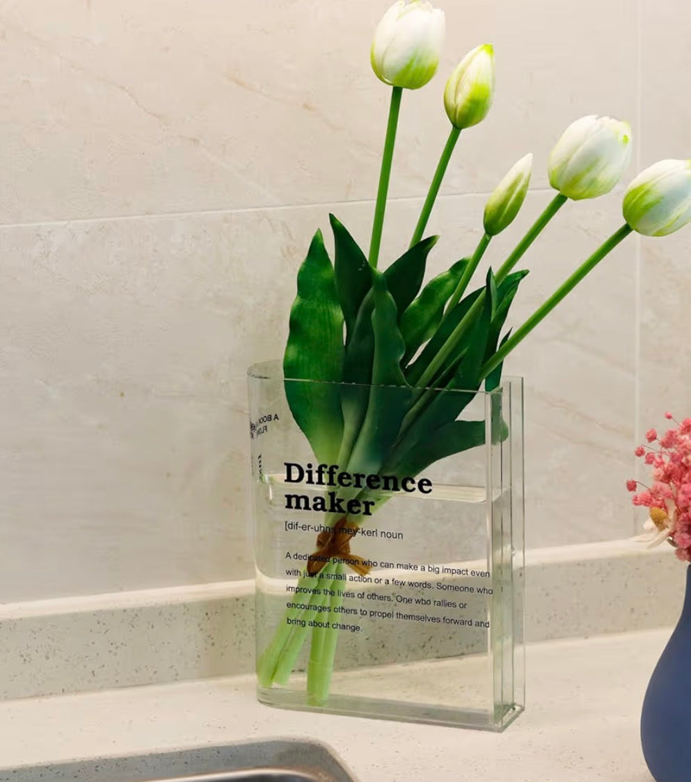 Difference Maker Book Vase