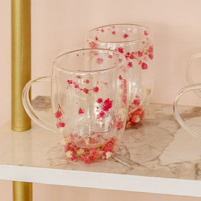 Floral Mug / pink