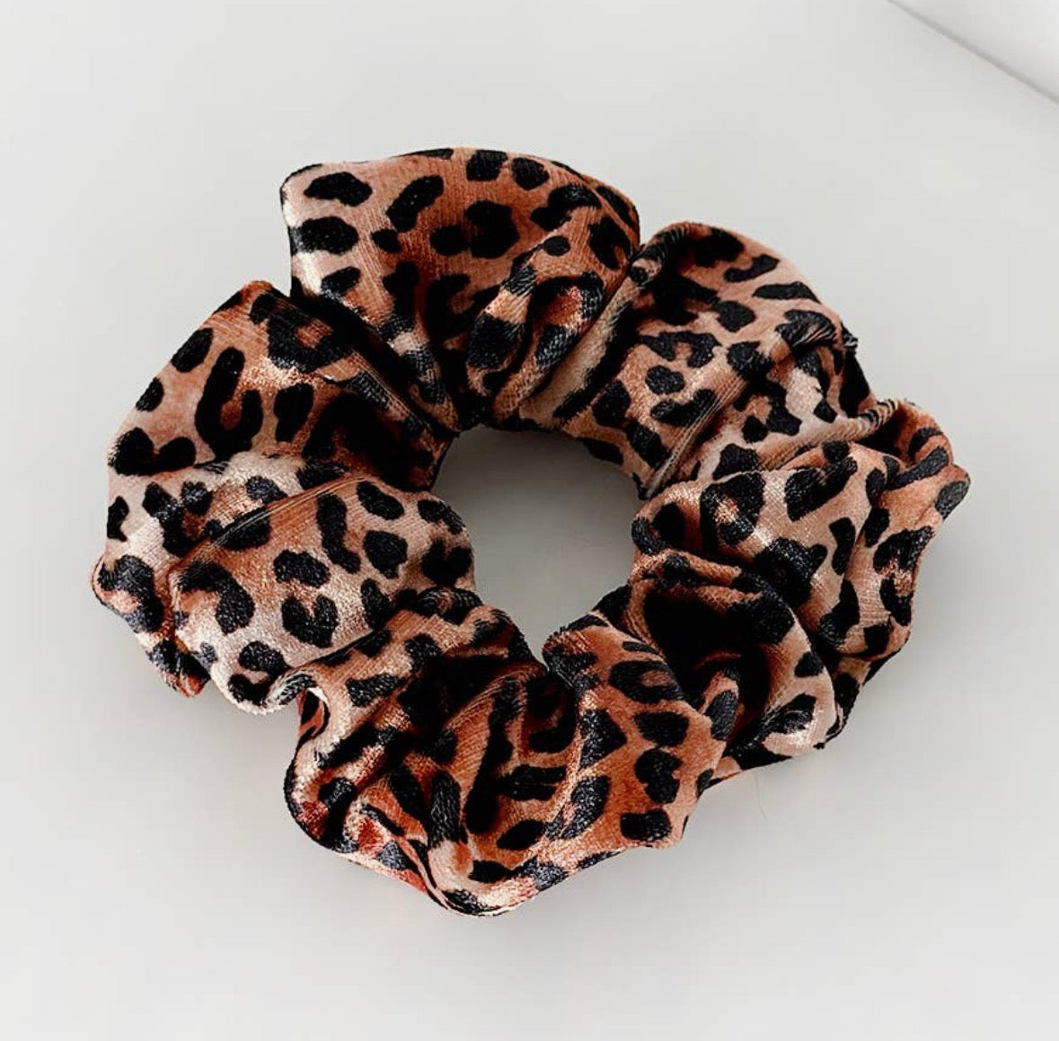 Coconut Lane Leopard Print Scrunchie