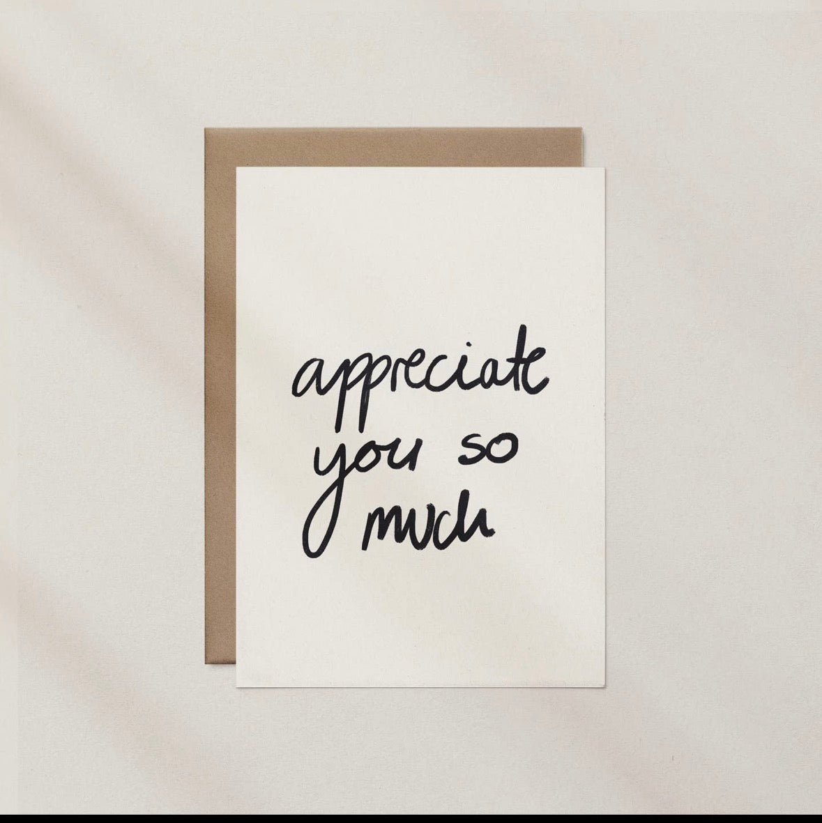 ‘Appreciate you so much’ Card